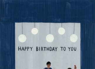 Happy Birthday Wiches : Kate Pugsley Illustrations | Happy BIrthday card with band