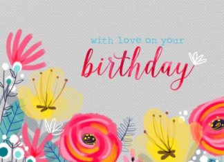 Happy Birthday Wiches : Louise Pigott – FloralBirthday1