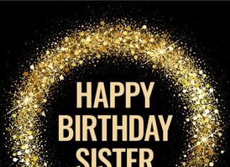 Happy Birthday Wiches : Spangle Happy Birthday Card for Sister: This chic and stylish birthday card is t…