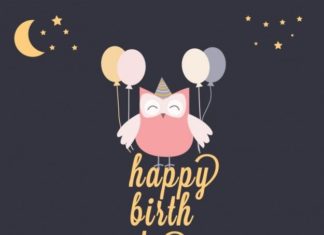 Happy Birthday Wiches : Vecteur modèle de joyeux anniversaire Vecteur gratuit