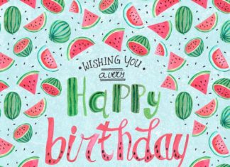 Happy Birthday Wiches : Verjaardagskaart Watermeloen , verkrijgbaar bij #kaartje2go voor € 1,99