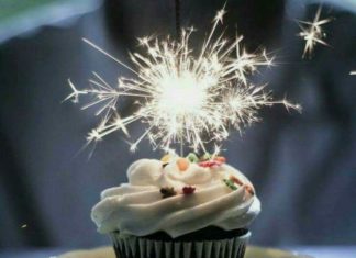 Happy Birthday Wiches : happy birthday / joyeux anniversaire / gateau / cupcake / bougie / bleu