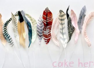 Birthday Cake : #Edible #Feathers by Cake Hero, order on Etsy.com!