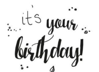 Birthday Inspiration: Happy Birthday