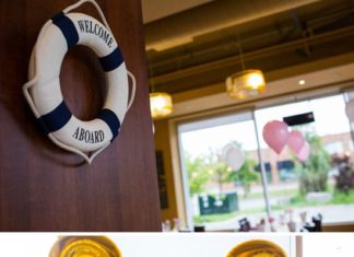 Birthday Party Inspiration : This adorable Twins Nautical Birthday Party featuring navy blue, white, and lig…