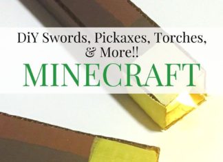 Birthday Party : Any MineCraft fan will love these easy DIY creations. Swords, Pickaxes, working …