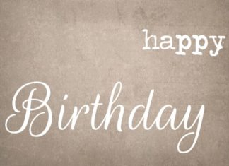 Birthday Inspiration: Happy Birthday