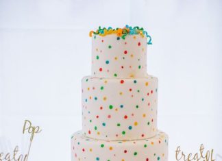 Birthday Party Inspiration : The white color palette set amongst all of the fabulous colors looks spectacular…