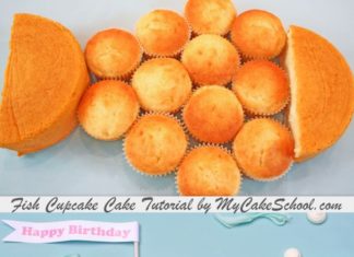 Birthday Cake : CUTE Fish Cupcake-Cake Tutorial by MyCakeSchool.com