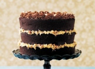 Birthday Cake : German Chocolate Cake by Matt Lewis and Renato Poliafito from Cookstr.com