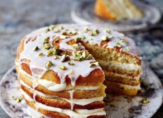 Birthday Cake : Lemon and pistachio layer cake – Jamie Oliver