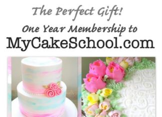 Birthday Cake : One Year Gift Membership to My Cake School! The Perfect Gift for both experience…