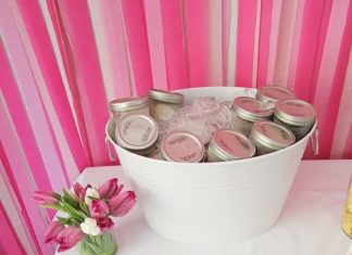Birthday Decoration : A Mason Jar Ice Cream Bar: Prescooping your ice cream and keeping it chilled in …