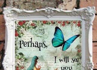 Birthday Decoration : ALICE in Wonderland Print Alice in Wonderland by OldStyleDesign