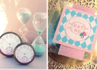 Birthday Decoration : Adorable Alice in wonderland props and favors