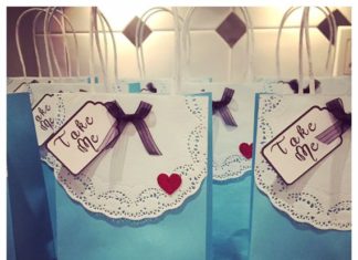Birthday Decoration : Alice in Wonderland Inspired Party Favor Goodie Bags Through