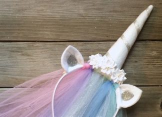 Birthday Decoration : CELESTIA UNICORN Princess Pony Headband w/ tulle veil, mlp character, pink, cosp…