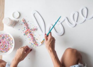 Birthday Decoration : DIY SPRINKLE LETTERS for a donut themed party!
