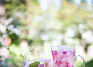 Birthday Decoration : Garden tea party….I would make with herbal tea and rose petals. Or Rose cordia…