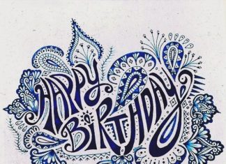 Birthday Decoration : Happy Birthday – Pretty Whiskey – Alex Sautter – www.prettywhiskey…