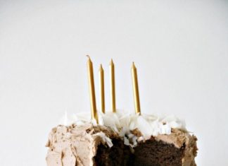 Birthday Decoration Ideas : 3 layer chocOlate cake with buttercream and coconut flakes