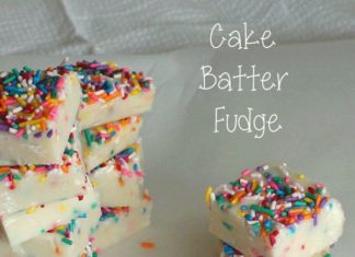 Birthday Decoration Ideas : Cake Batter Fudge-so easy to make and so good to eat!