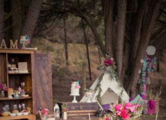 Birthday Decoration Ideas : Camp Talia girl's camp-themed 10th birthday | Design by Ivy and Oak Events |…