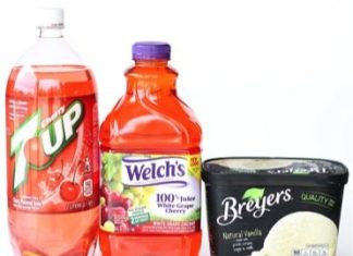 Birthday Decoration Ideas : Cherry Vanilla Party Punch Recipe! ~ from TheFrugalGirls.com ~ this easy Pink Pu…