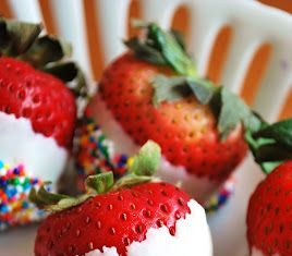 Birthday Decoration Ideas : Confetti Strawberries