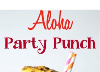Birthday Decoration Ideas : Cool and Easy Beach Party Drinks | Aloha Party Punch by DIY Ready at diyready.co…