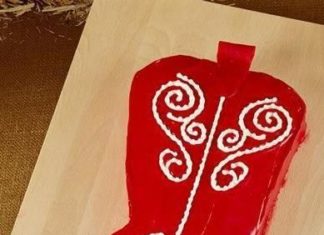 Birthday Decoration Ideas : Cowboy Boot Cake