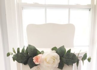 Birthday Decoration Ideas : Decorated high chair from Floral 1st Birthday Party at Kara's Party Ideas. S…