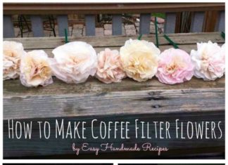 Birthday Decoration Ideas : How to Make Coffee Filter Flowers – GORGEOUS!