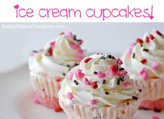 Birthday Decoration Ideas : Ice Cream Valentine Cupcakes!