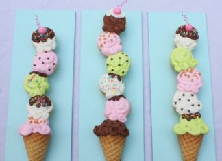 Birthday Decoration Ideas : Ice Cream cupcakes