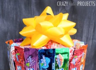 Birthday Decoration Ideas : Make a Birthday Cake entirely out of candy!