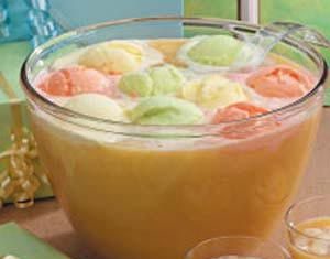 Birthday Decoration Ideas : Party Punch–pineapple juice, orange juice, frozen limeade and lemonade concentr…