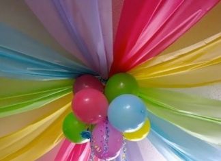 Birthday Decoration Ideas : Party ceiling