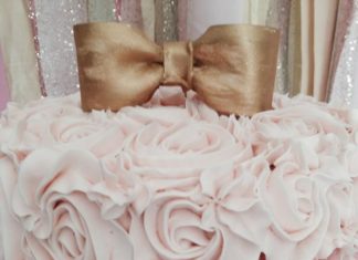 Birthday Decoration Ideas : Pink and Gold Milk and Cookies Party with So Many Really Cute Ideas via Kara’s P…