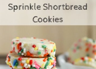 Birthday Decoration Ideas : Put a smile on your face with Sprinkle Slice and Bake #Shortbread | Dough-Eyed #…