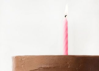 Birthday Decoration Ideas : Six-Layer Dark Chocolate Cake with Chocolate Buttercream