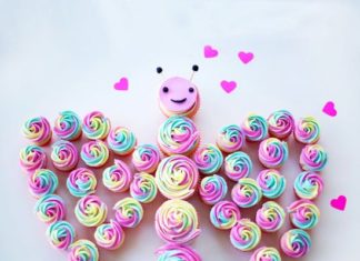 Birthday Decoration Ideas : This super sweet cupcake treat is extremely adorable. If you are looking for cle…