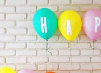 Birthday Decoration Ideas : alphabet party balloons