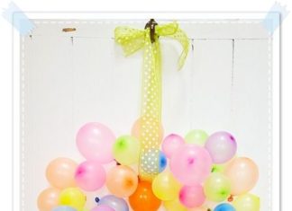 Birthday Decoration Ideas : diy balloon wreath