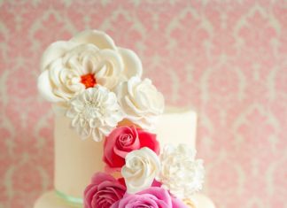 Birthday Decoration Ideas : floral birthday cake // Lulu's Sweet Secrets