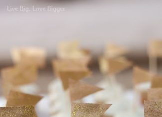 Birthday Decoration Ideas : gold cupcake topper. Mint, Coral and Gold birthday party.