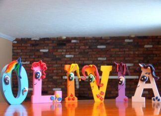 Birthday Decoration : My Little Pony Inspired Wooden Letters by CreationsLK on Etsy I make beautiful, …