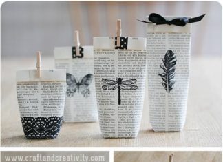 Birthday Decoration : #Papiertüten #Recycling #Zeitungen