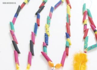 Birthday Decoration : Pasta ketting maken – stap voor stap uitleg | Moodkids