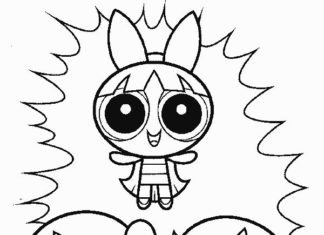 Birthday Decoration : Powerpuff Girls Cute Pose With Friends